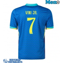Brazil Vinicius Junior #7 Replica Away Shirt Copa America 2024 Short Sleeve